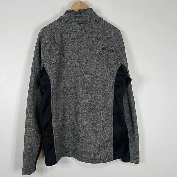 Spyder Gray Outbound Stryker 1/4 Zip Pullover Sweatshirt Large - Picture 6 of 6